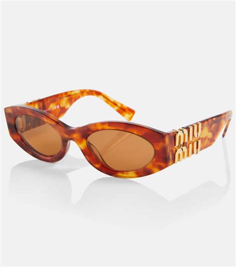 miu miu glimpse oval sunglasses|miu miu eyeglasses.